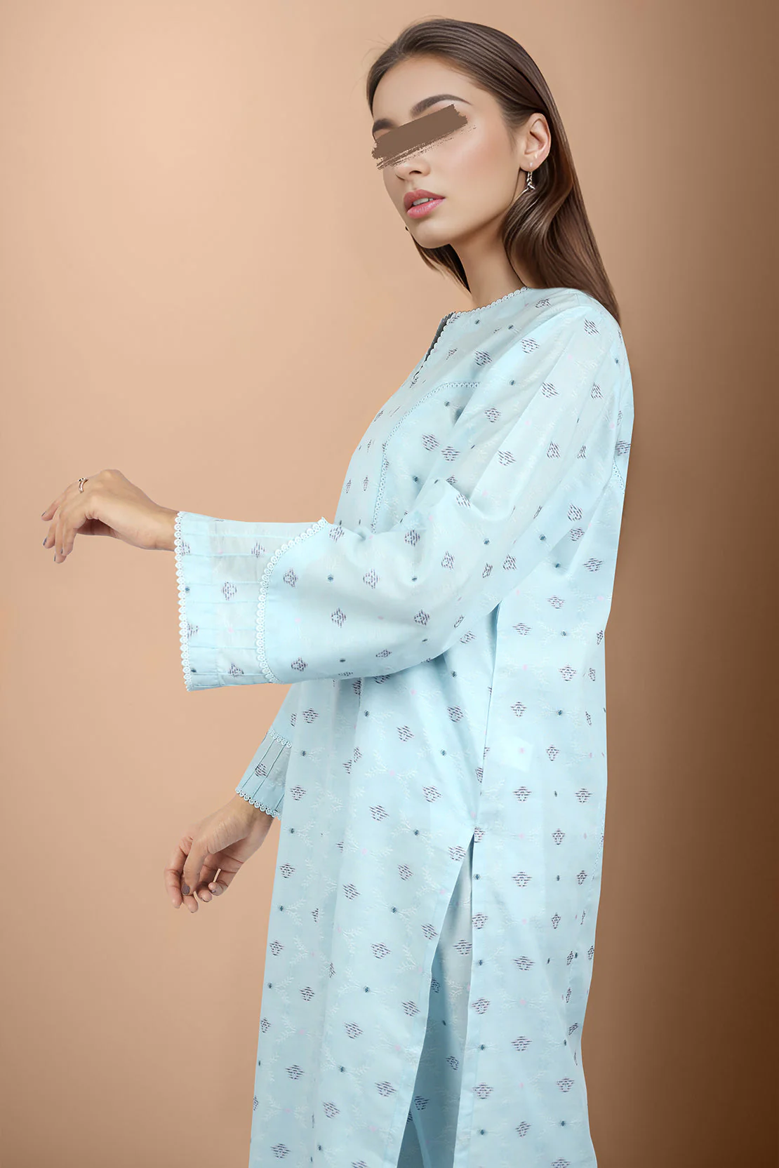 Cotton Jacquard Stitched 2 Piece (Shirt/Trouser) - Image 2