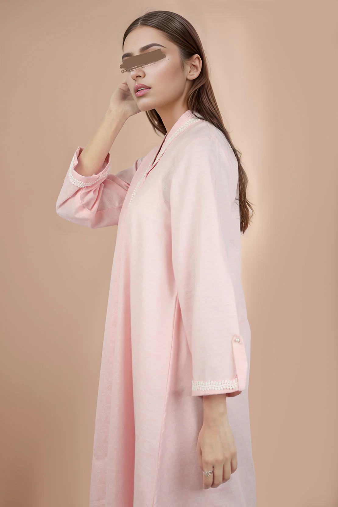Cotton Jacquard Stitched 2 Piece (Shirt/Trouser) - Image 2