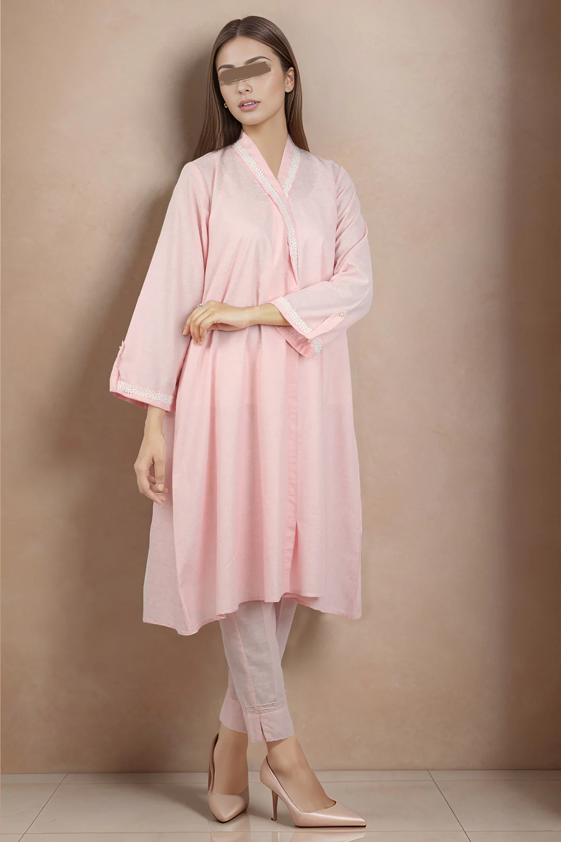 Cotton Jacquard Stitched 2 Piece (Shirt/Trouser) - Image 3