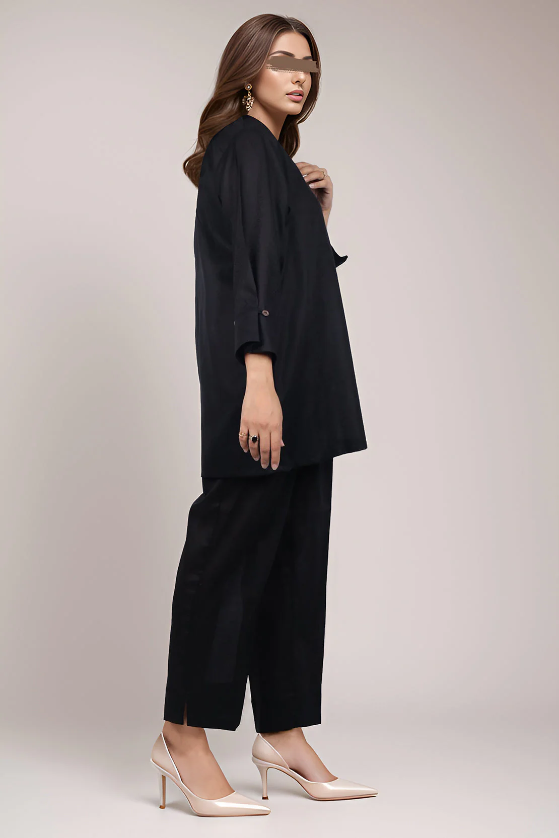 Cotton Jacquard Stitched 2 Piece (Shirt/Trouser) - Image 3