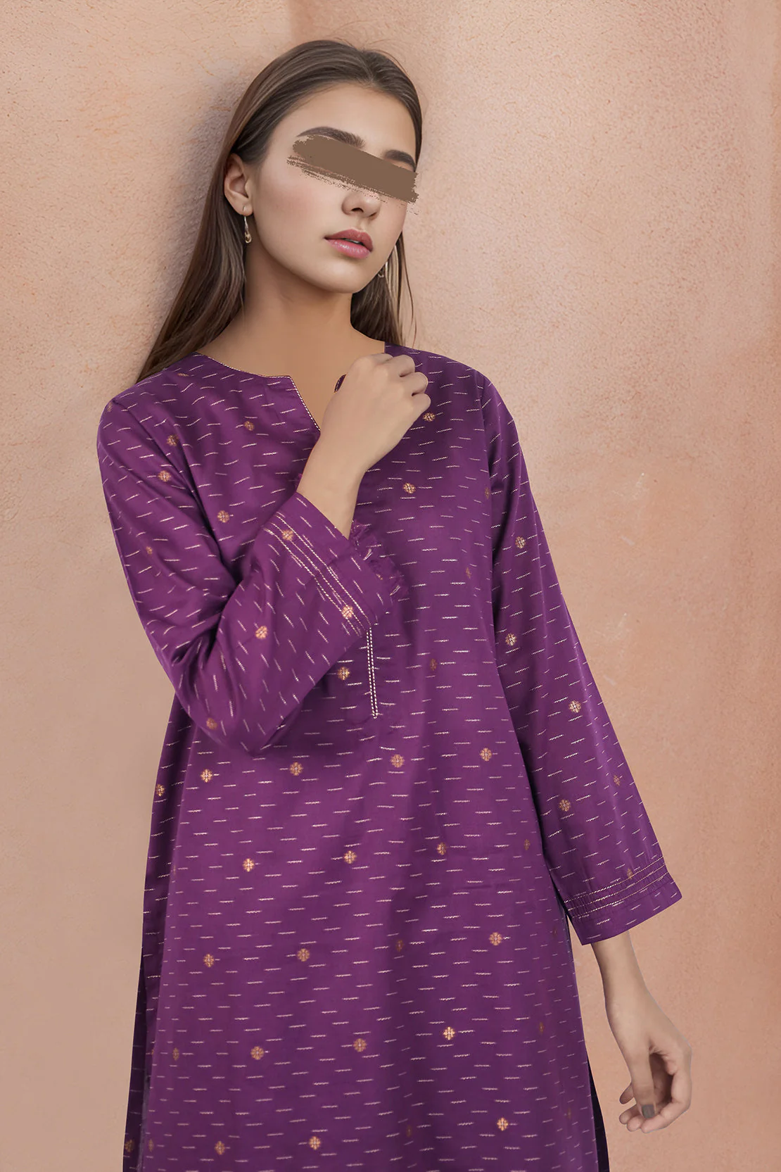 Cotton Jacquard Stitched 2 Piece (Shirt/Trouser) - Image 3