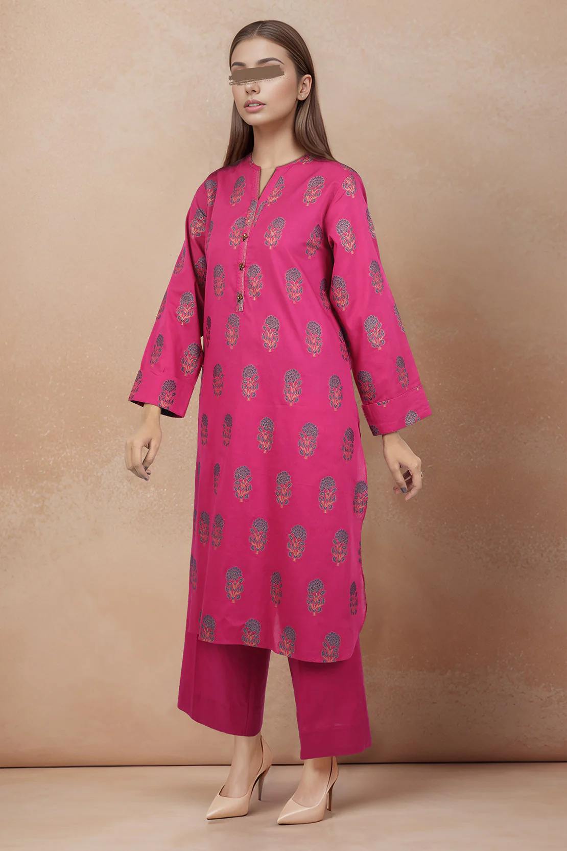 Cotton Jacquard Stitched 2 Piece (Shirt/Trouser) - Image 2