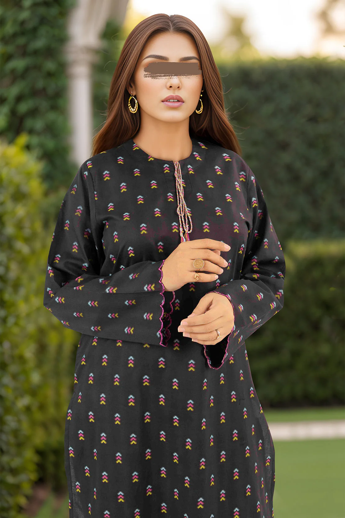 Cotton Jacquard Stitched 2 Piece (Shirt/Trouser) - Image 2