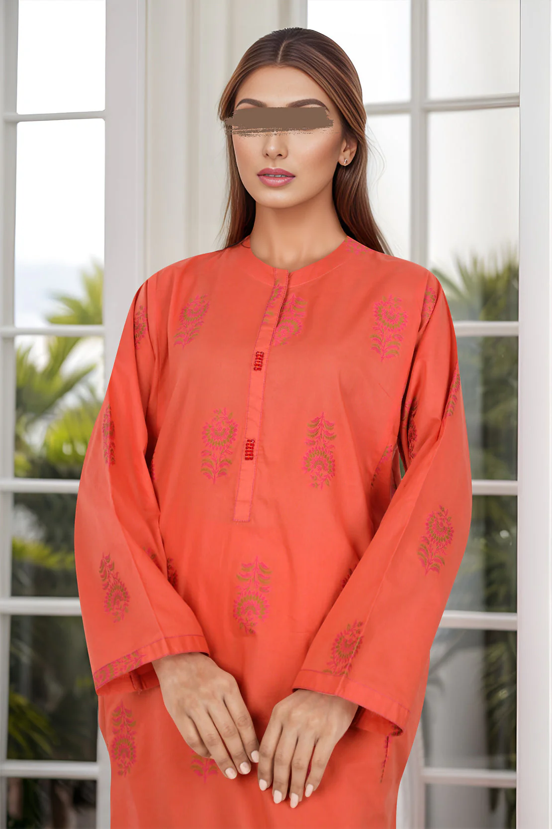 Cotton Jacquard Stitched 2 Piece (Shirt/Trouser) - Image 4