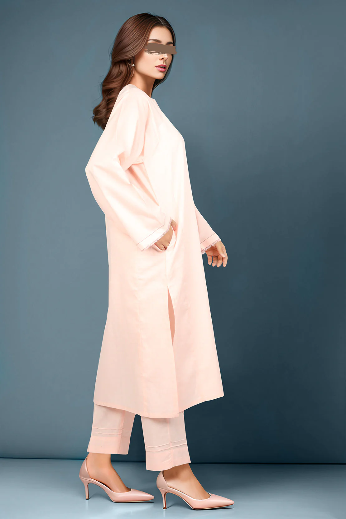Cotton Jacquard Stitched 2 Piece (Shirt/Trouser) - Image 2