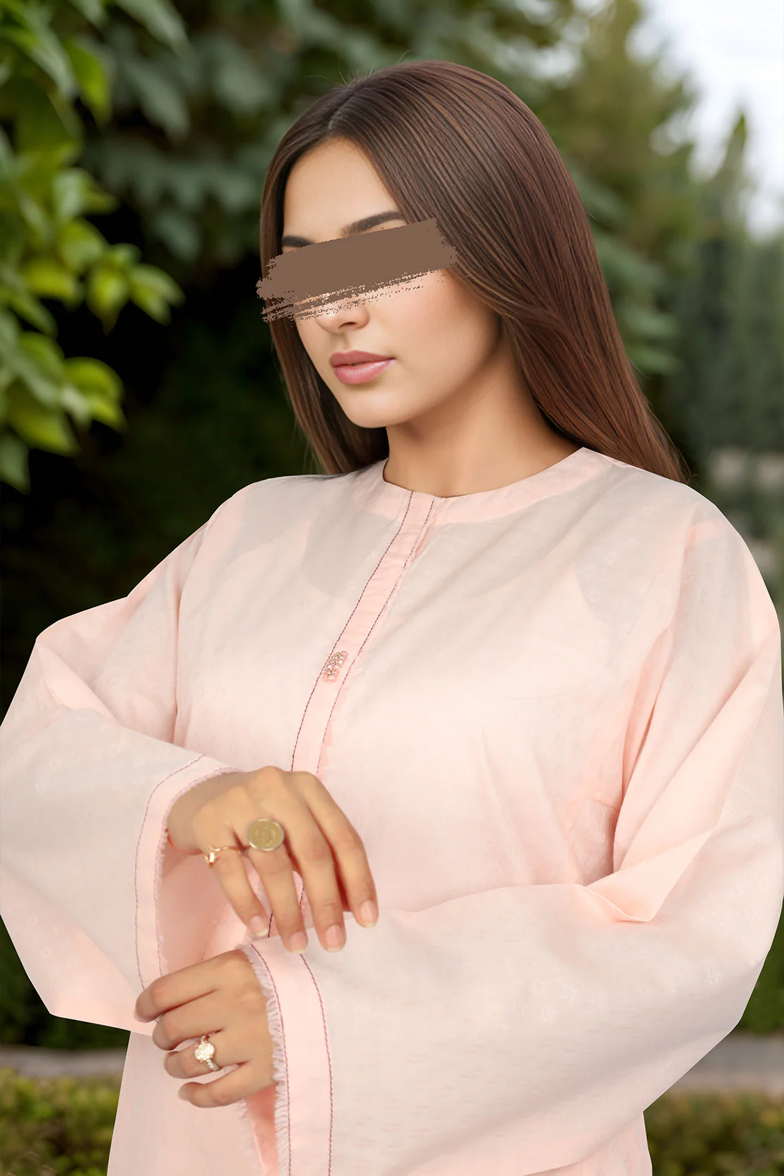 Cotton Jacquard Stitched 2 Piece (Shirt/Trouser) - Image 3