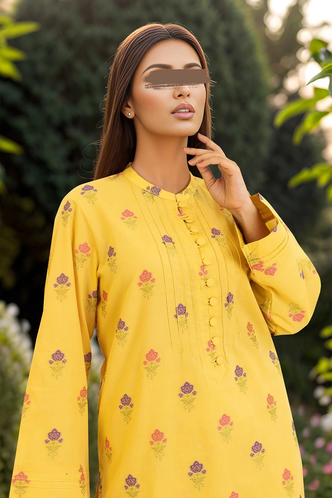 Cotton Jacquard Stitched 2 Piece (Shirt/Trouser) - Image 2