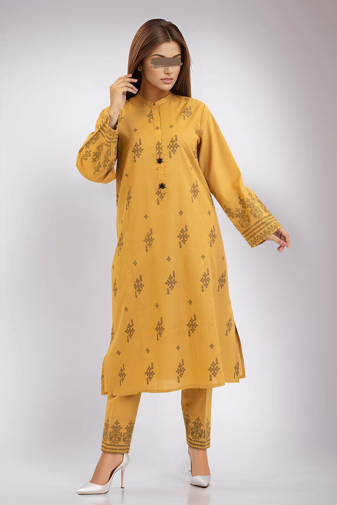 Cotton Jacquard Stitched 2 Piece (Shirt/Trouser) - Image 2