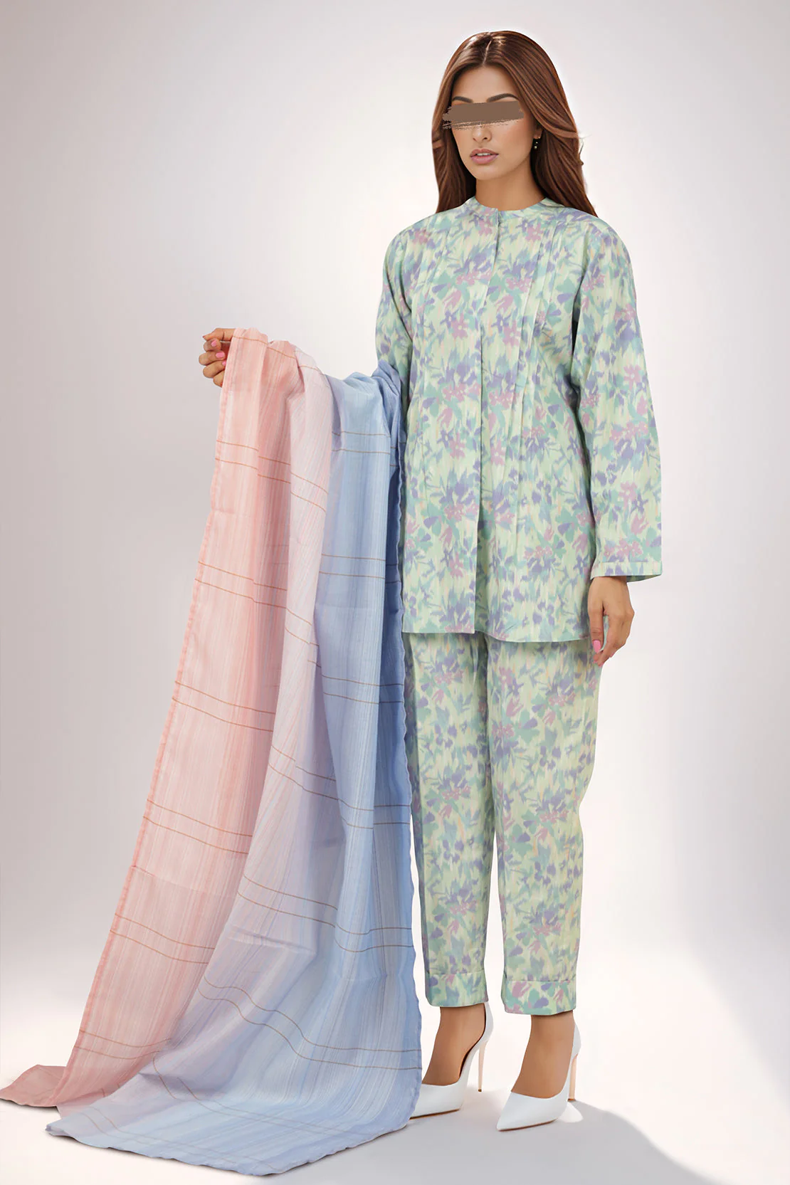 Cotton Jacquard Stitched 2 Piece (Shirt/Trouser) - Image 3