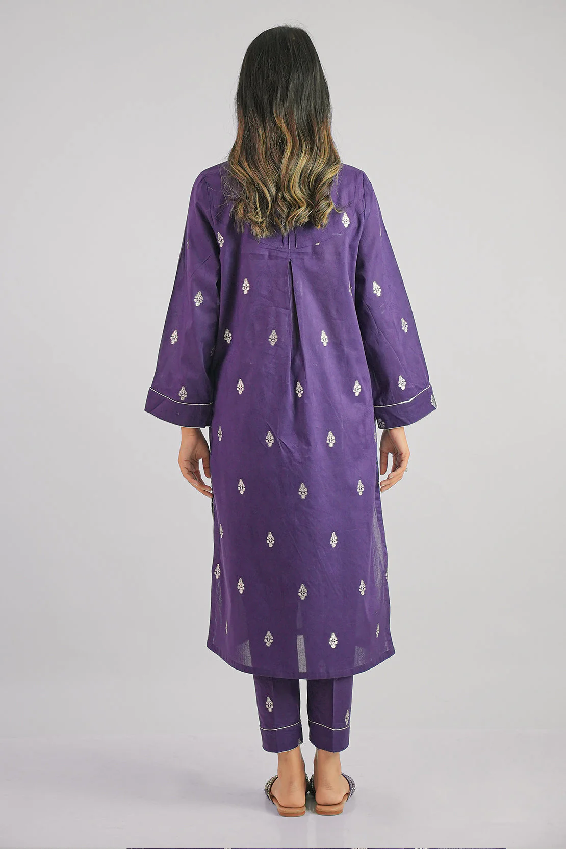 Cotton Jacquard Stitched 2 Piece (Shirt/Trouser) - Image 4