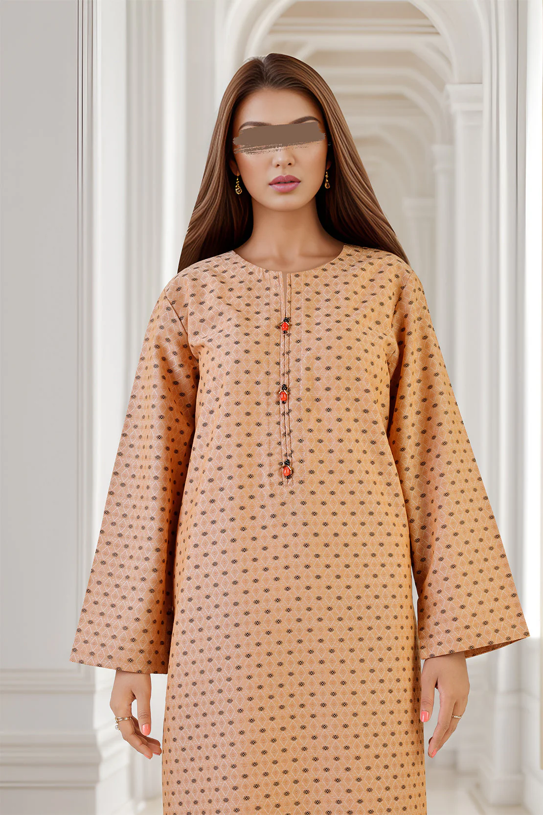 Cotton Jacquard Stitched 2 Piece (Shirt/Trouser) - Image 4
