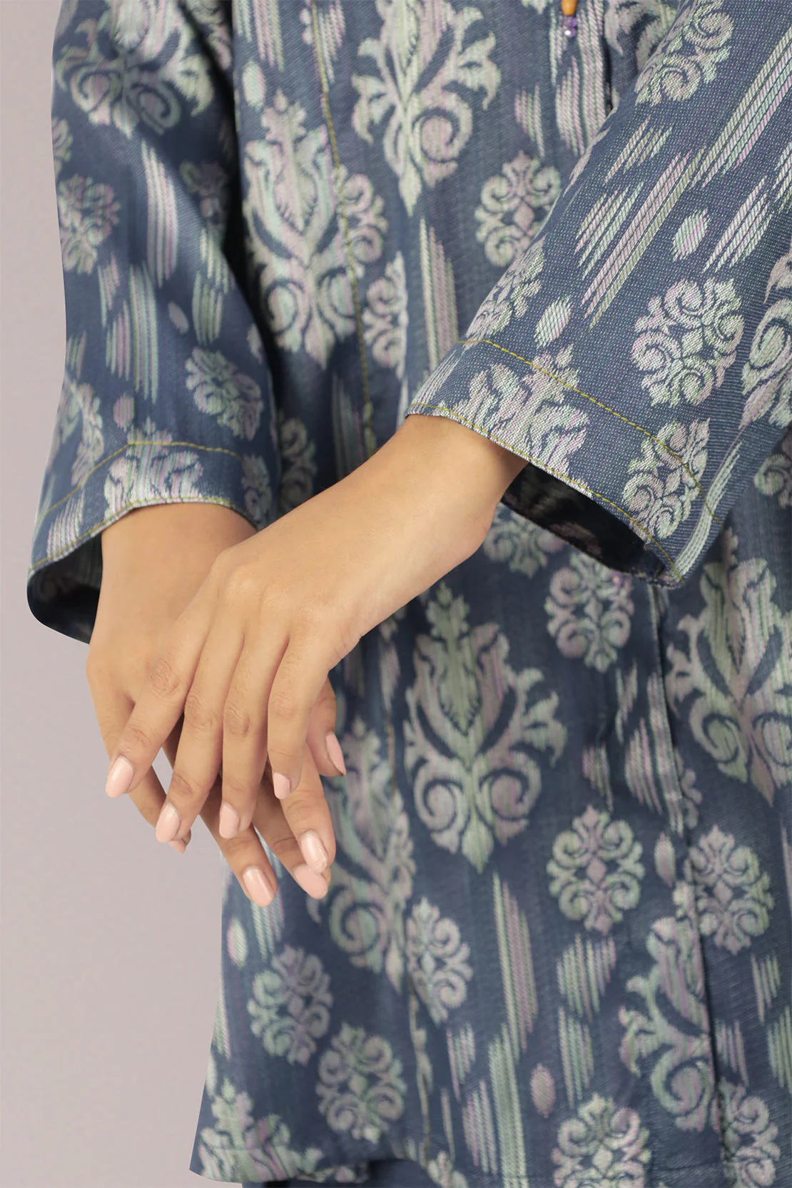 Cotton Jacquard Stitched 2 Piece (Shirt/Trouser) - Image 4