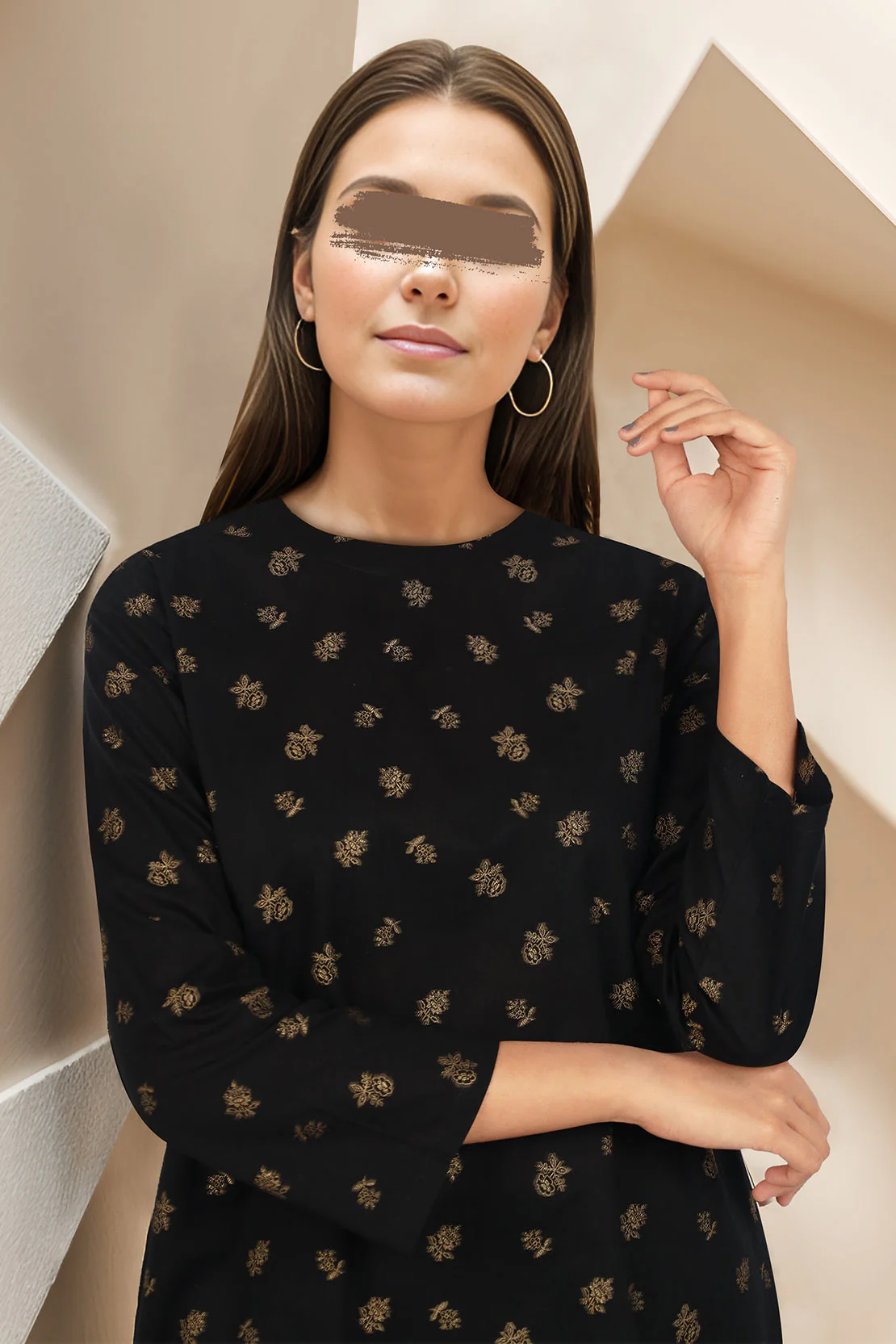 Cotton Jacquard Stitched 2 Piece (Shirt/Trouser) - Image 3