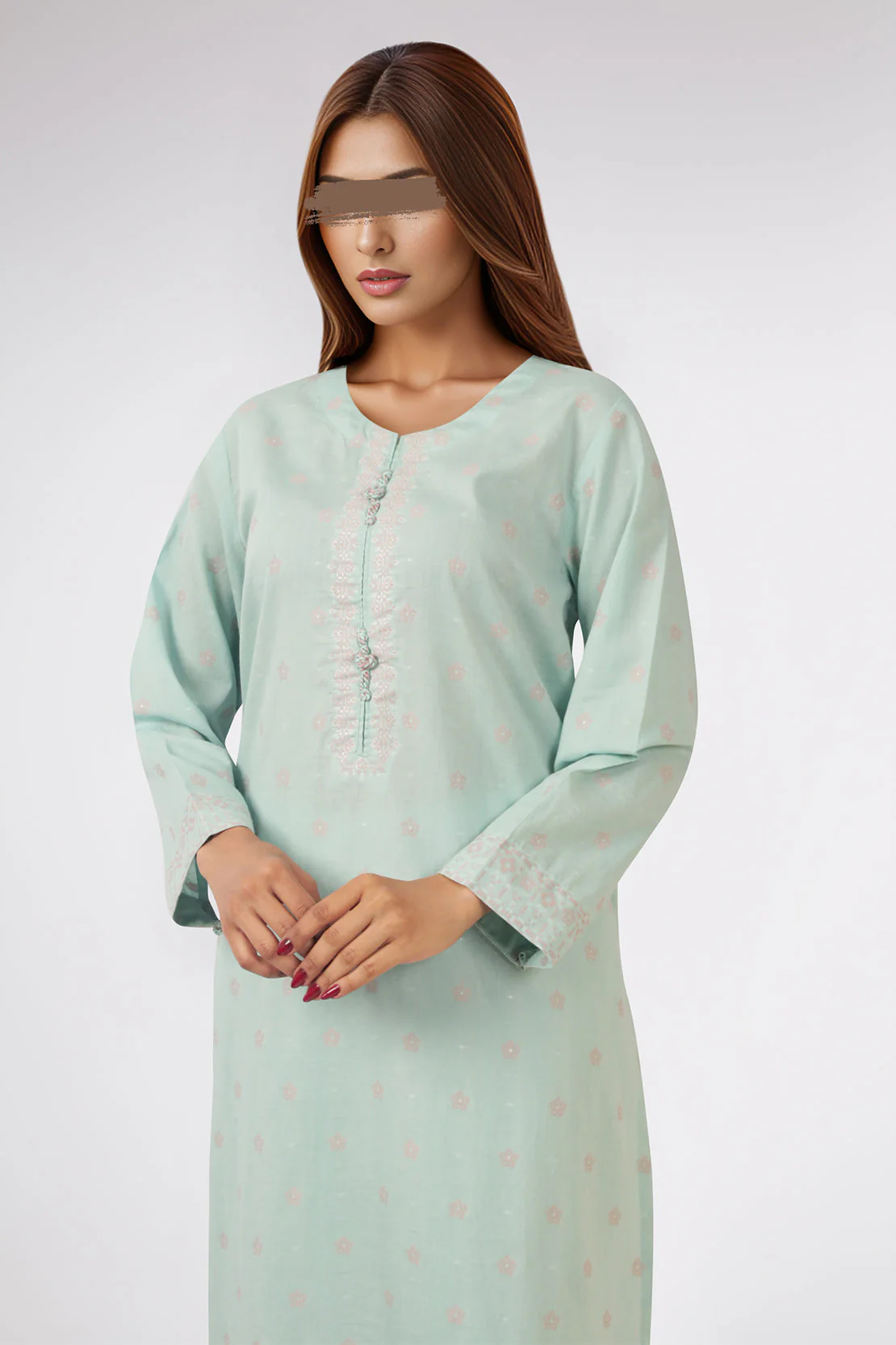 Cotton Jacquard Stitched 2 Piece (Shirt/Trouser) - Image 3