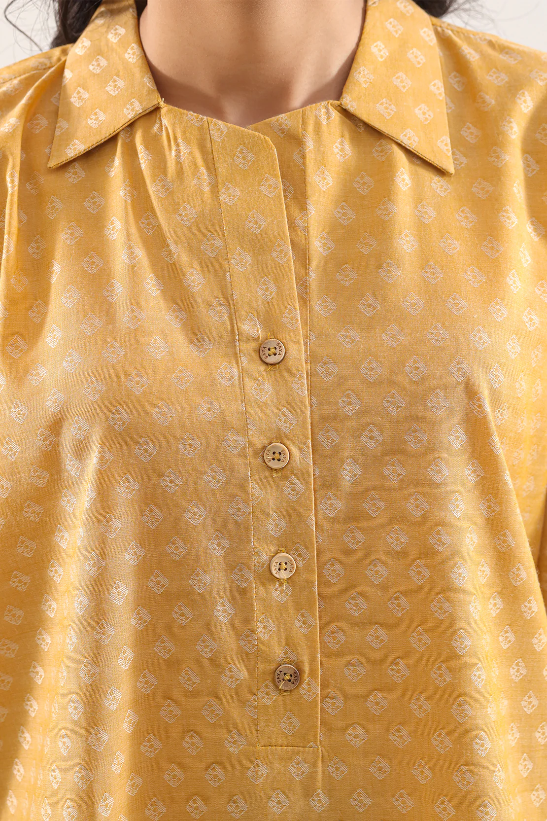 Cotton Jacquard Stitched 2 Piece (Shirt/Trouser) - Image 3