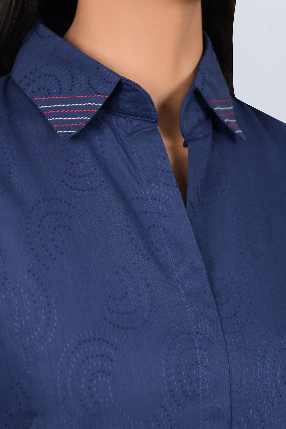 Cotton Jacquard Stitched 2 Piece (Shirt/Trouser) - Image 2