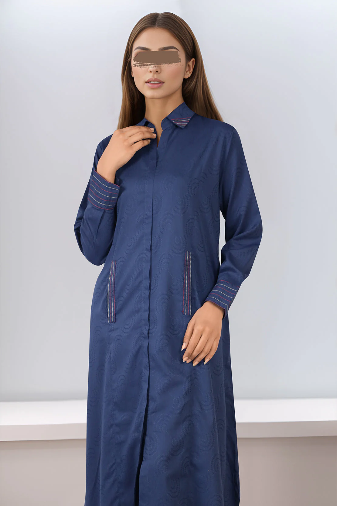 Cotton Jacquard Stitched 2 Piece (Shirt/Trouser) - Image 4