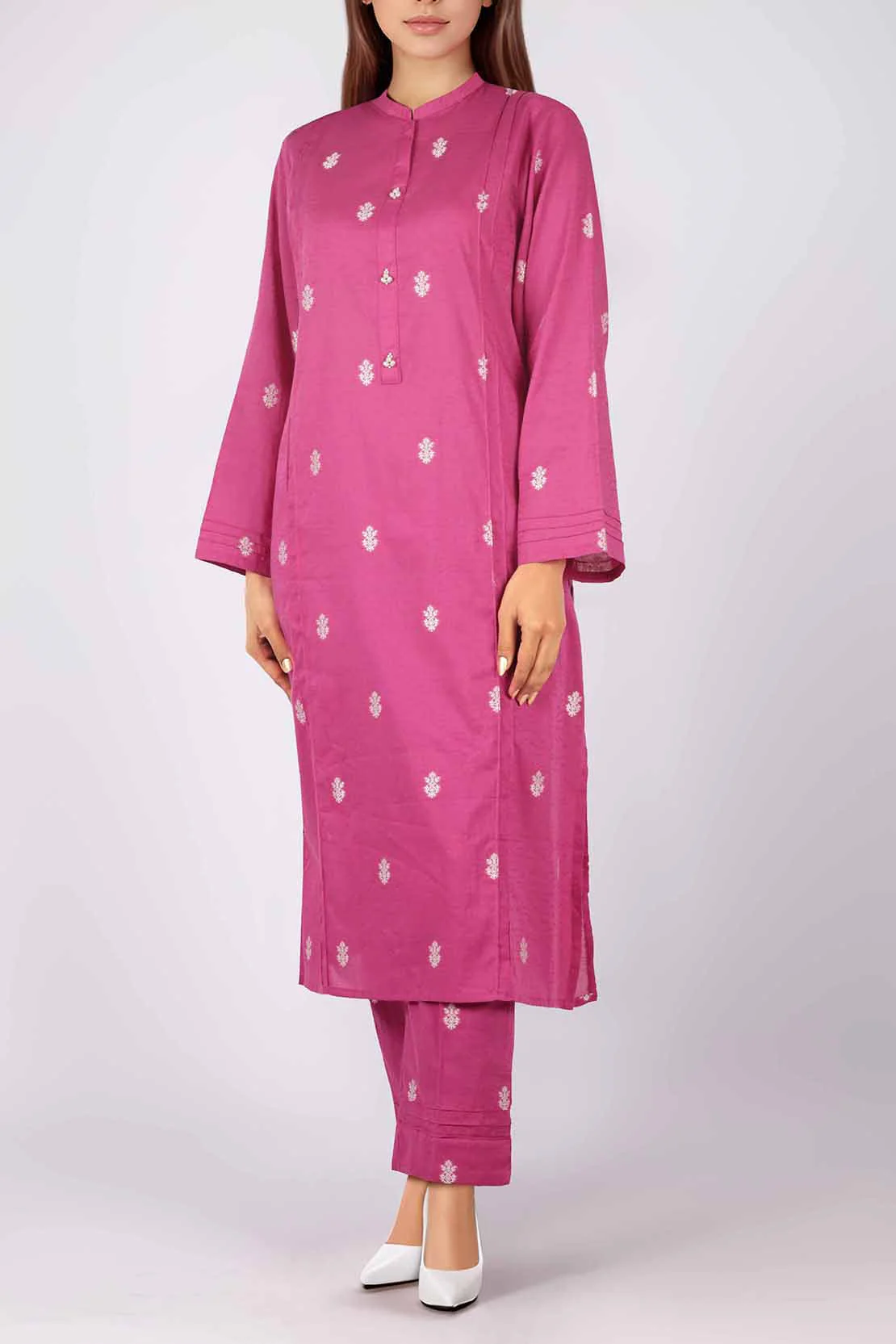 Cotton Jacquard Stitched 2 Piece (Shirt/Trouser) - Image 2
