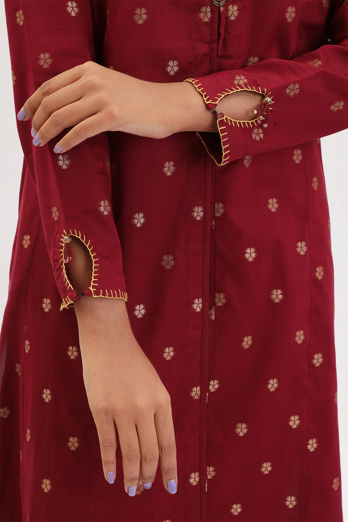 Cotton Jacquard Stitched 2 Piece (Shirt/Trouser) - Image 4