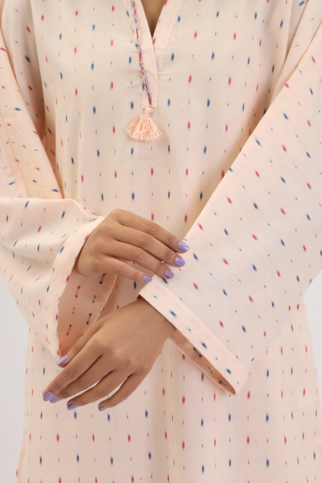Cotton Jacquard Stitched 2 Piece (Shirt/Trouser) - Image 4