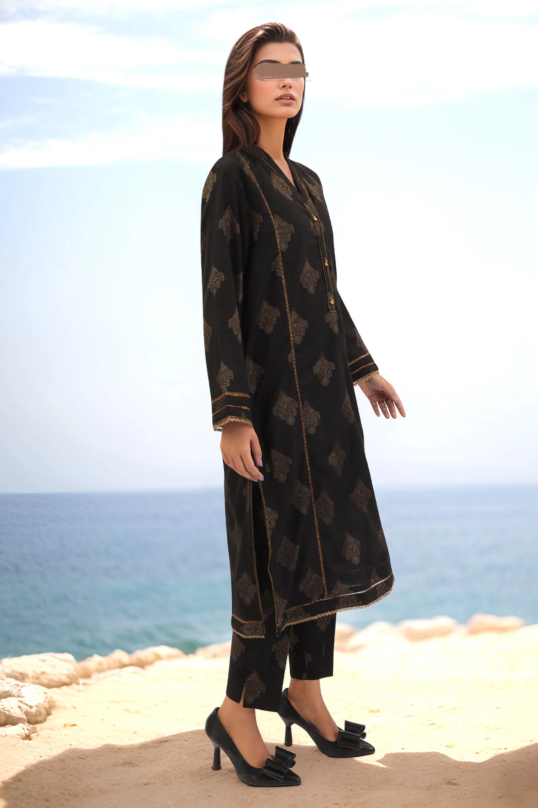 Cotton Jacquard Stitched 2 Piece (Shirt/Trouser) - Image 2