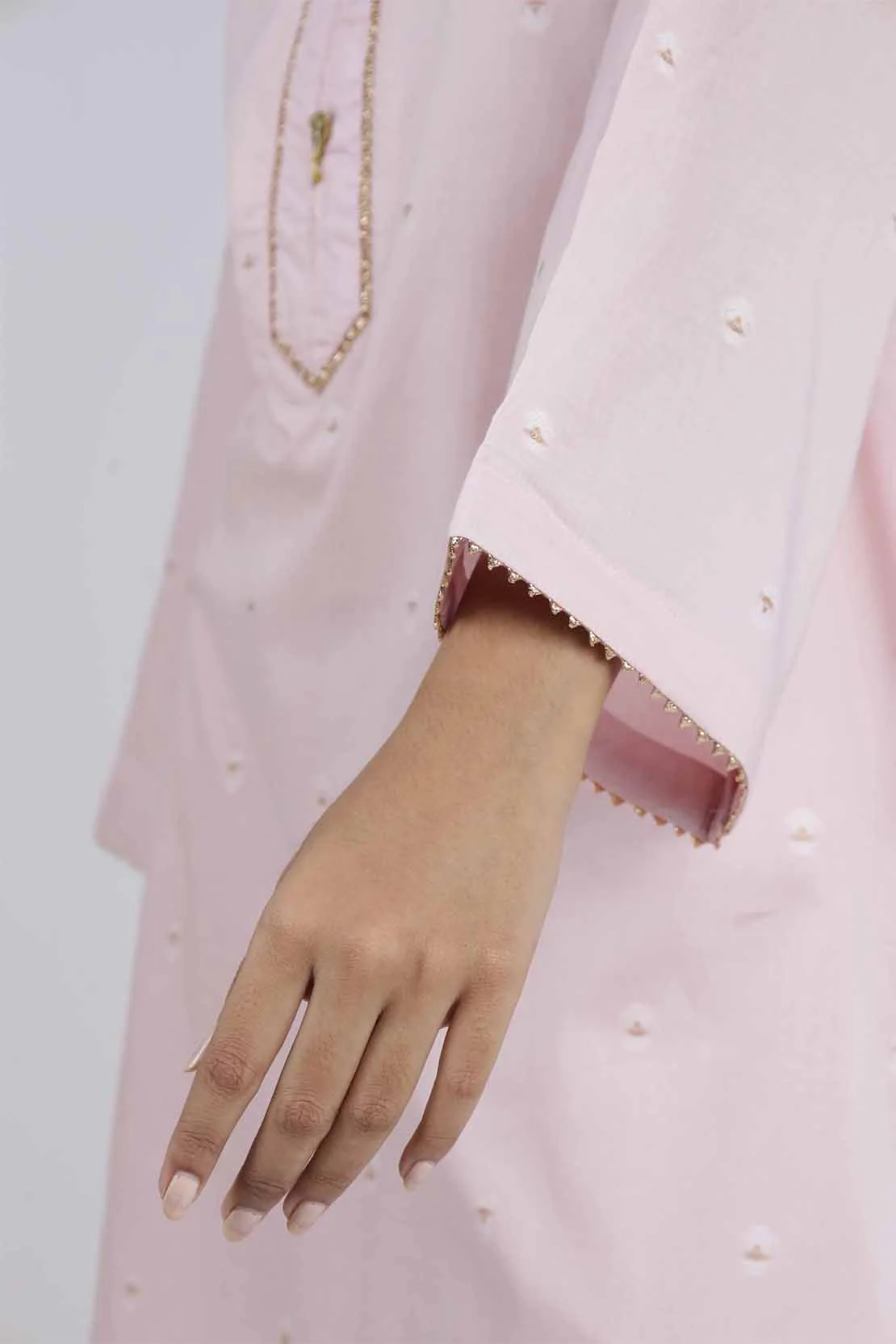 Cotton Jacquard Stitched 2 Piece (Shirt/Trouser) - Image 5