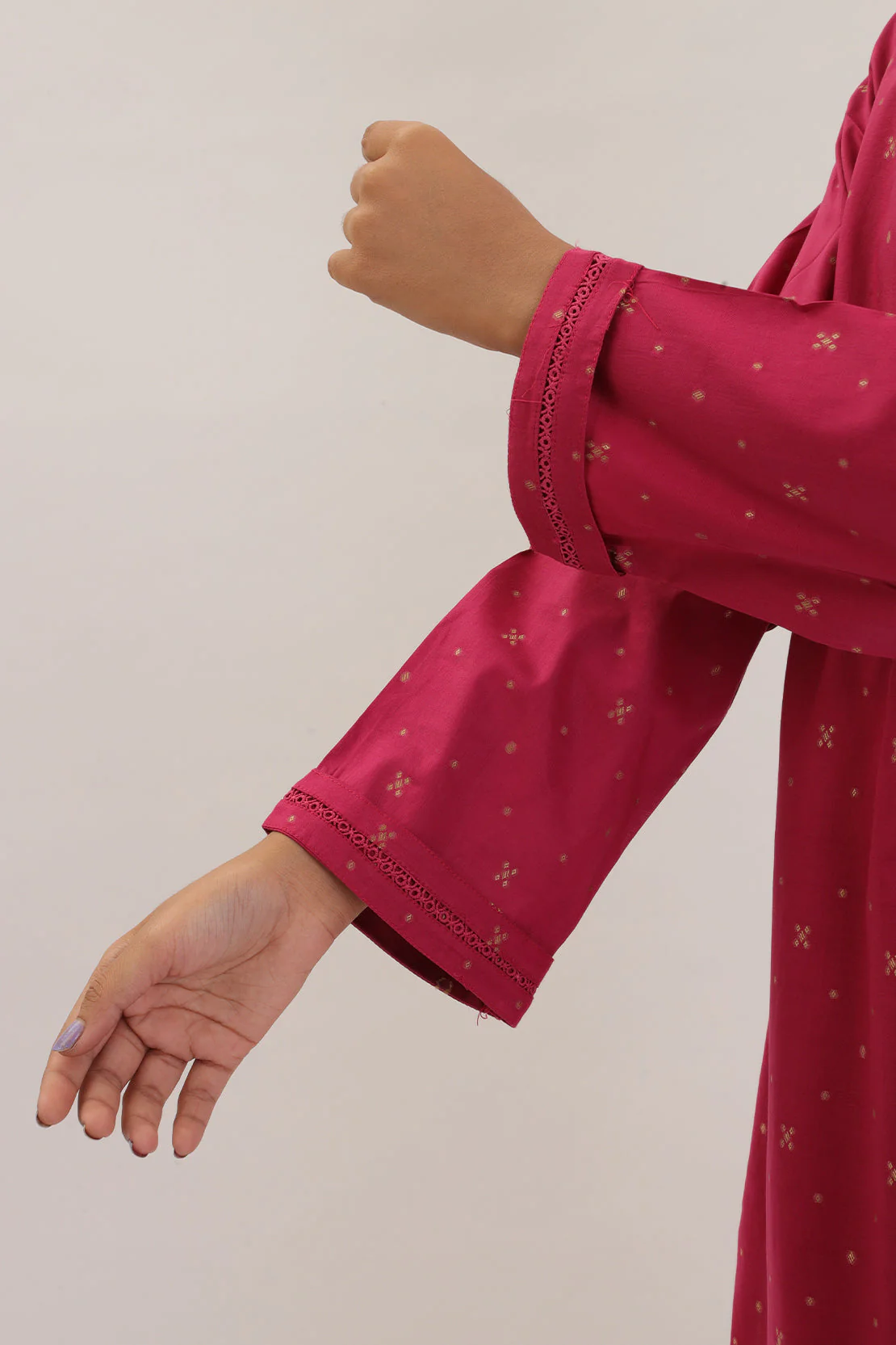 Cotton Jacquard Stitched 2 Piece (Shirt/Trouser) - Image 4