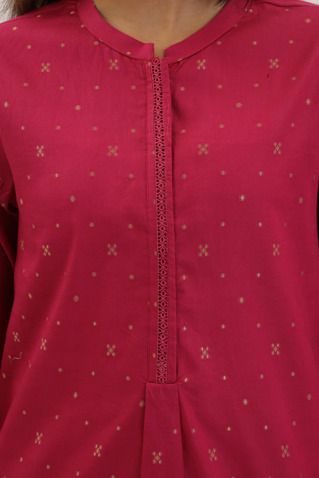 Cotton Jacquard Stitched 2 Piece (Shirt/Trouser) - Image 5