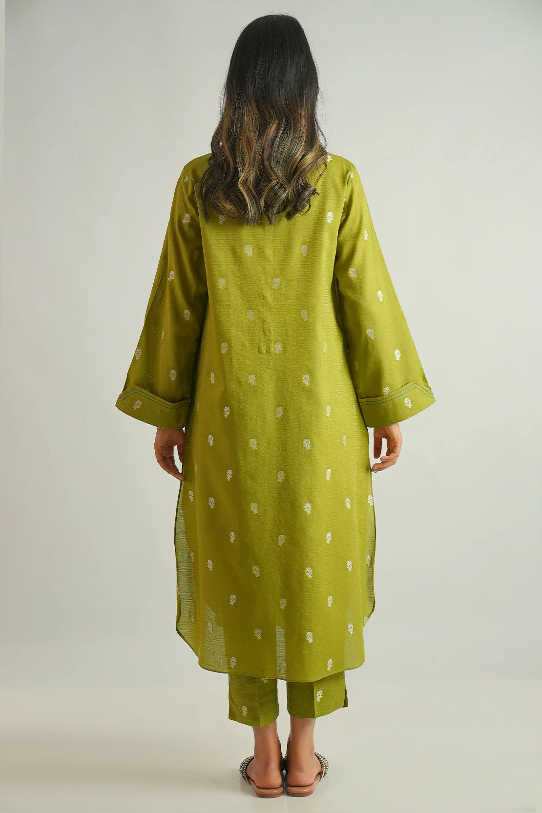 Cotton Jacquard Stitched 2 Piece (Shirt/Trouser) - Image 4