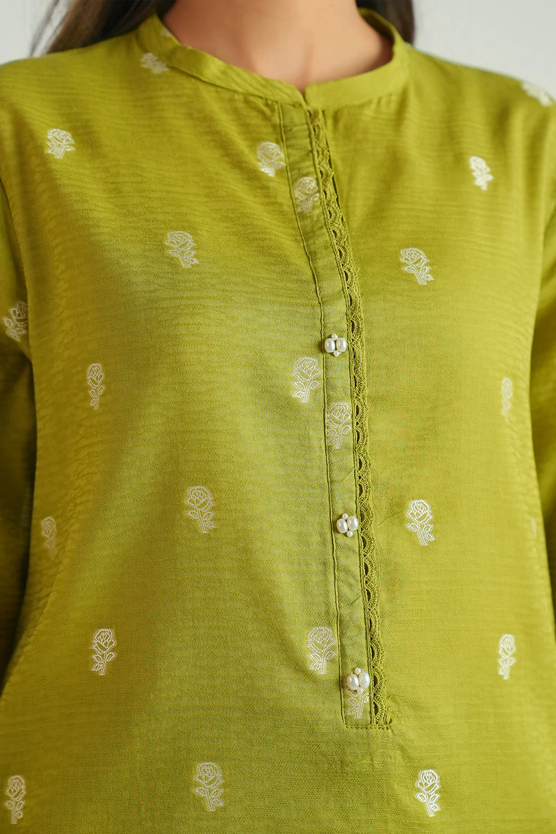 Cotton Jacquard Stitched 2 Piece (Shirt/Trouser) - Image 7