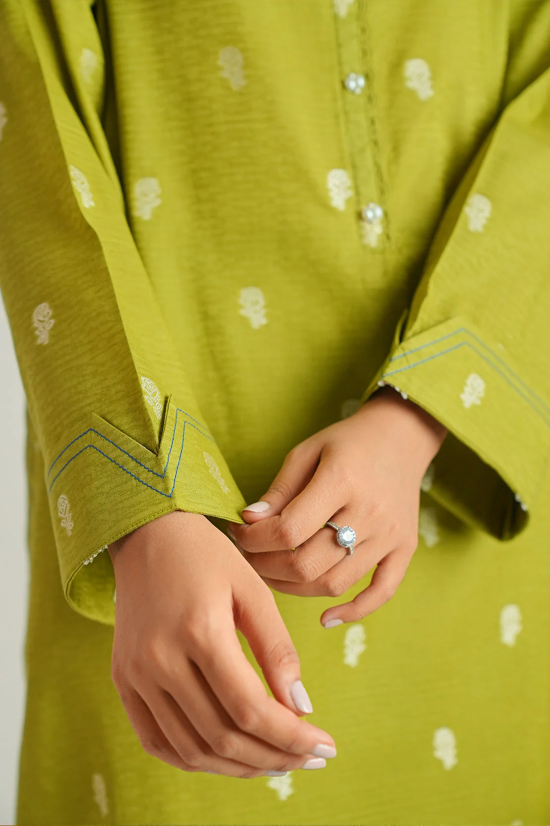 Cotton Jacquard Stitched 2 Piece (Shirt/Trouser) - Image 8