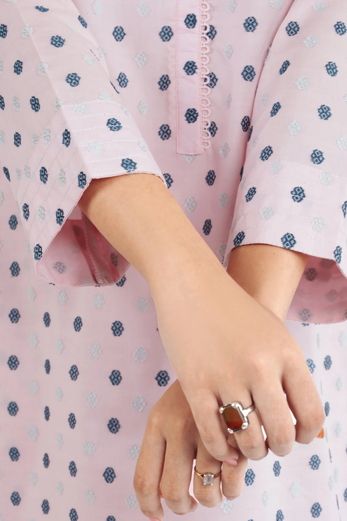 Cotton Jacquard Stitched 2 Piece (Shirt/Trouser) - Image 4