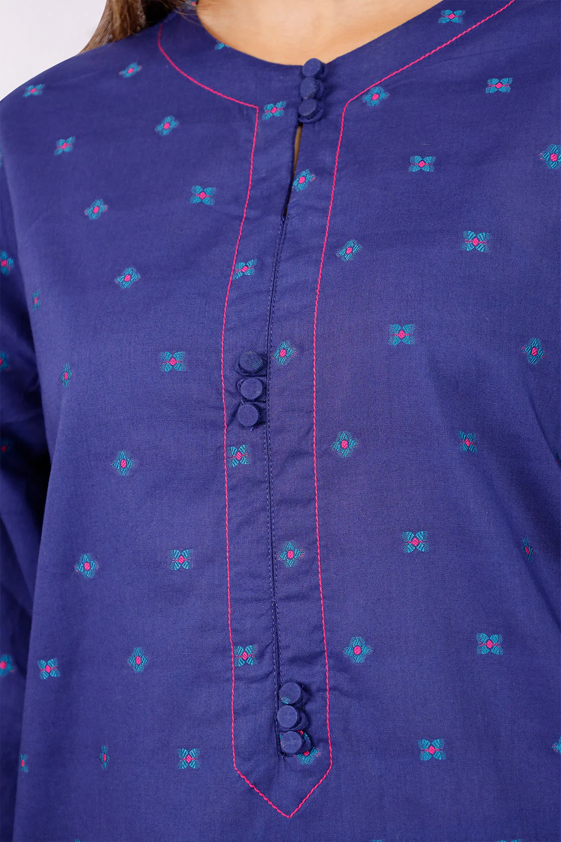 Cotton Jacquard Stitched 2 Piece (Shirt/Trouser) - Image 5