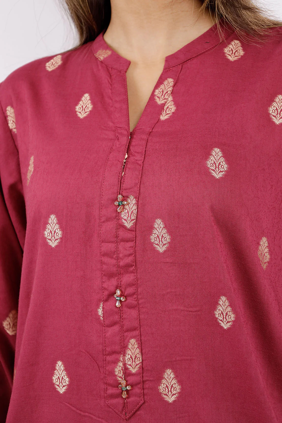 Cotton Jacquard Stitched 2 Piece (Shirt/Trouser) - Image 3