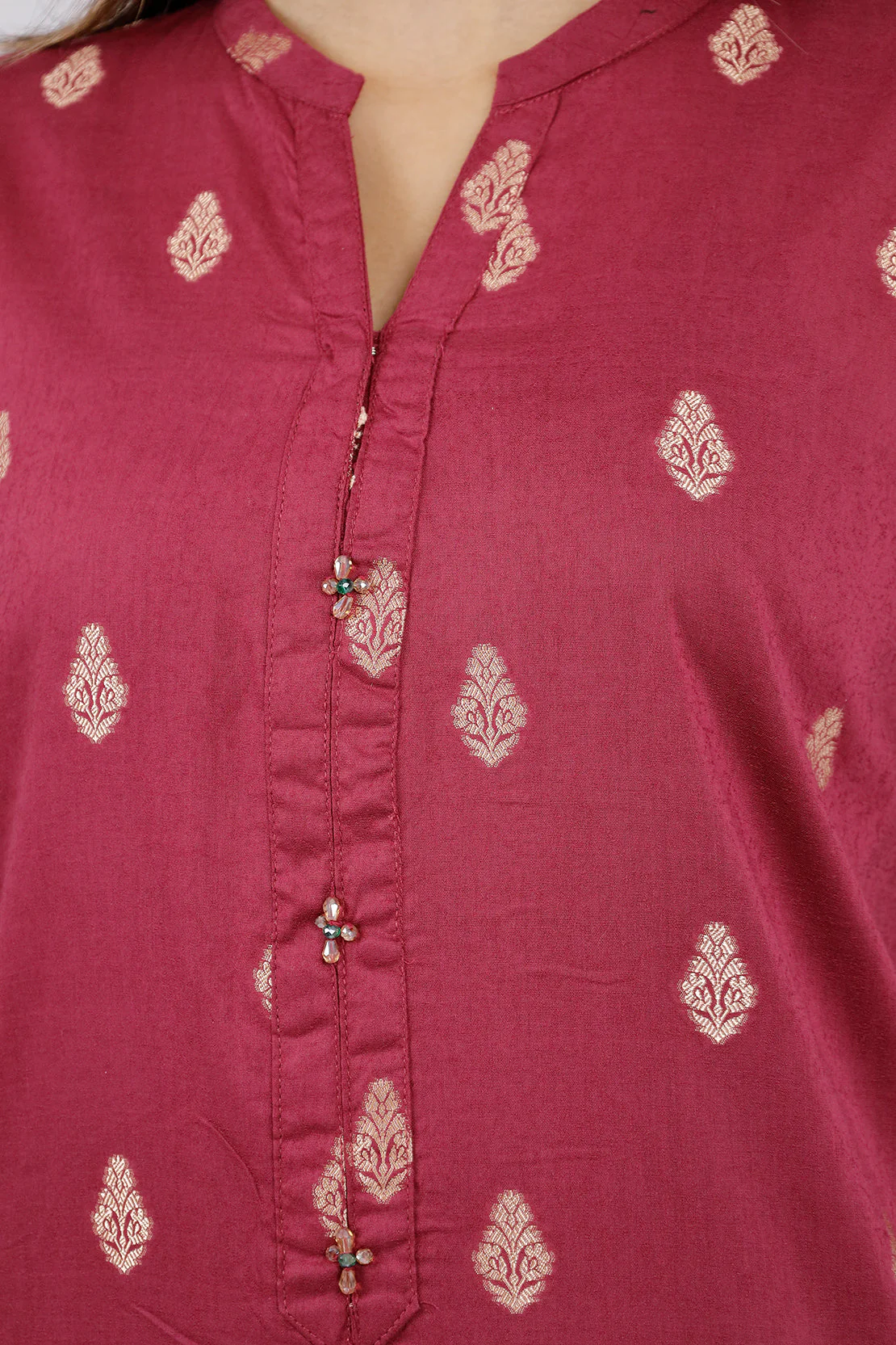 Cotton Jacquard Stitched 2 Piece (Shirt/Trouser) - Image 4