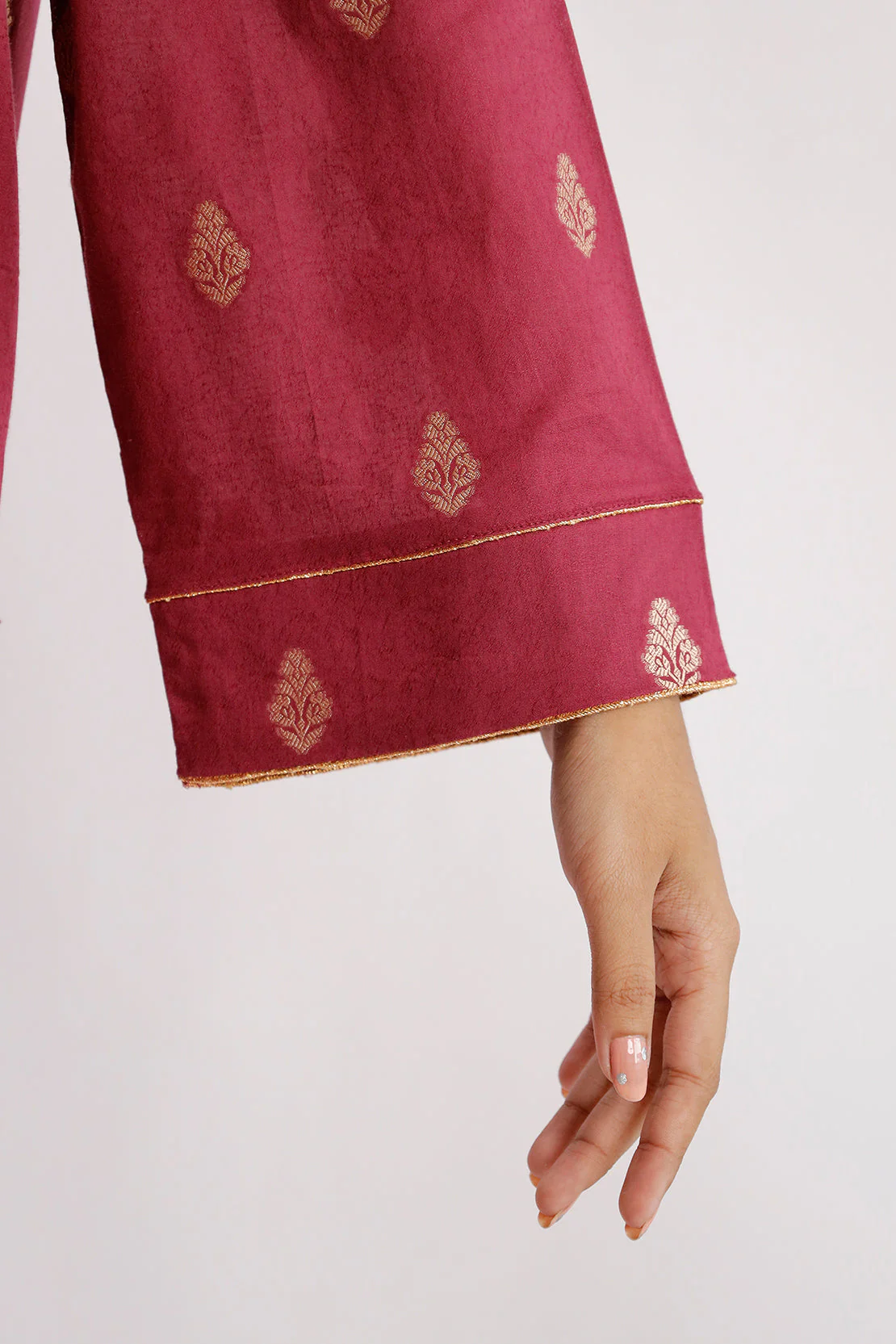 Cotton Jacquard Stitched 2 Piece (Shirt/Trouser) - Image 5