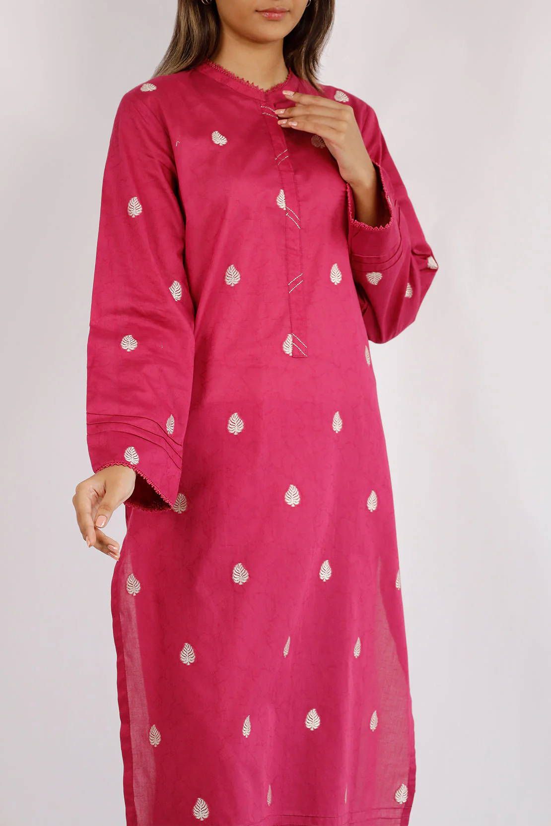 Cotton Jacquard Stitched 2 Piece (Shirt/Trouser) - Image 3