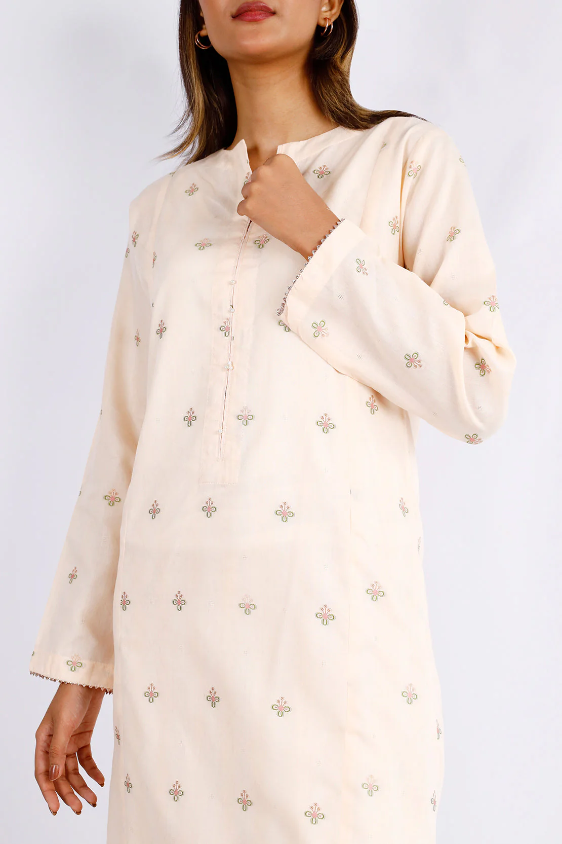 Cotton Jacquard Stitched 2 Piece (Shirt/Trouser)