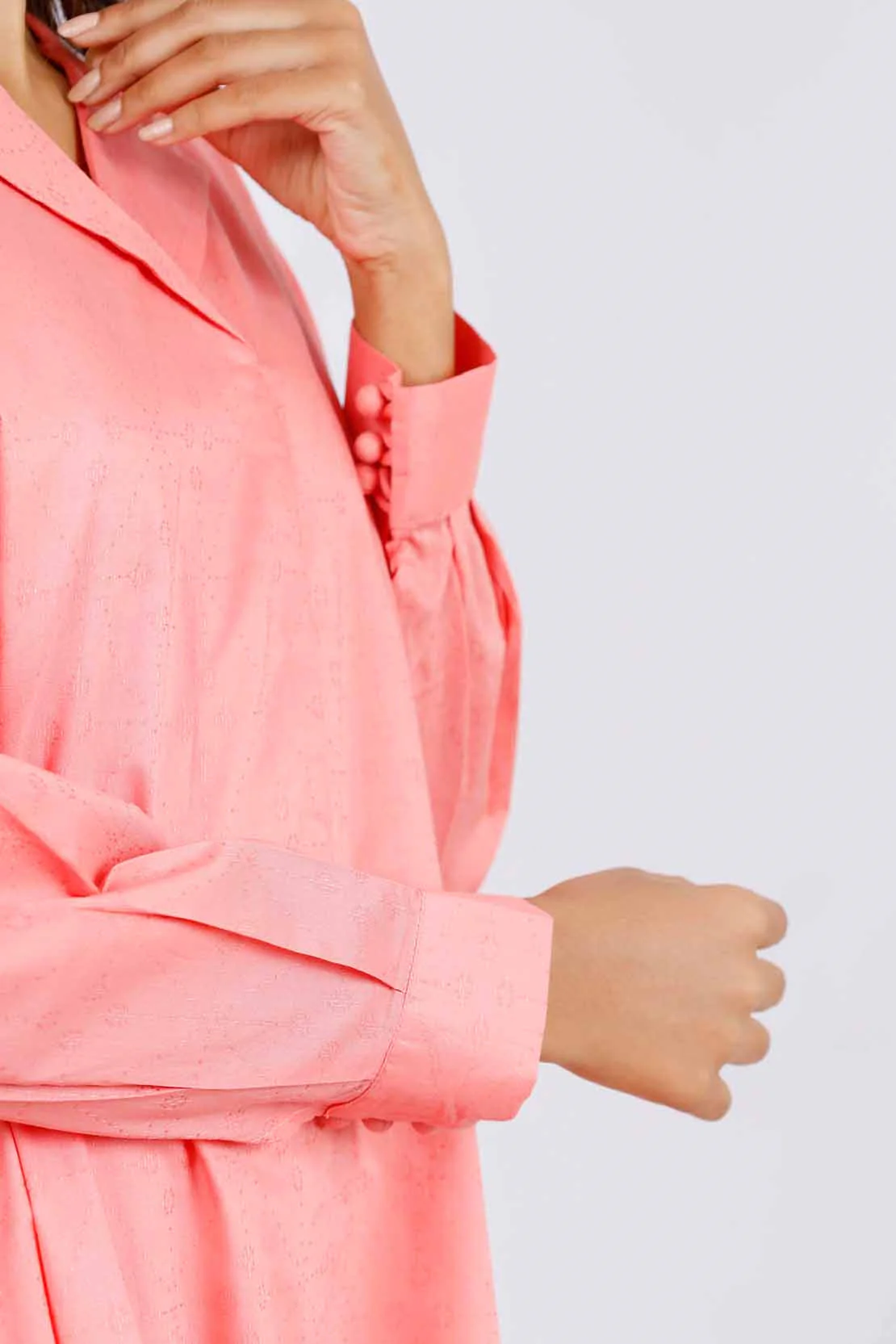 Cotton Jacquard Stitched 2 Piece (Shirt/Trouser) - Image 5