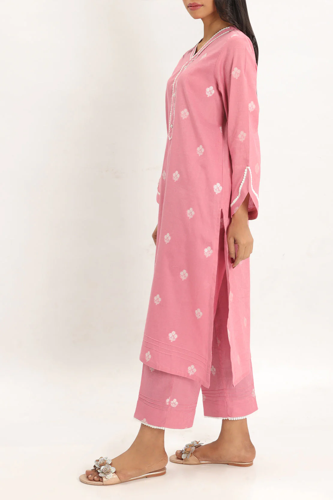 Cotton Jacquard Stitched 2 Piece (Shirt/Trouser) - Image 2