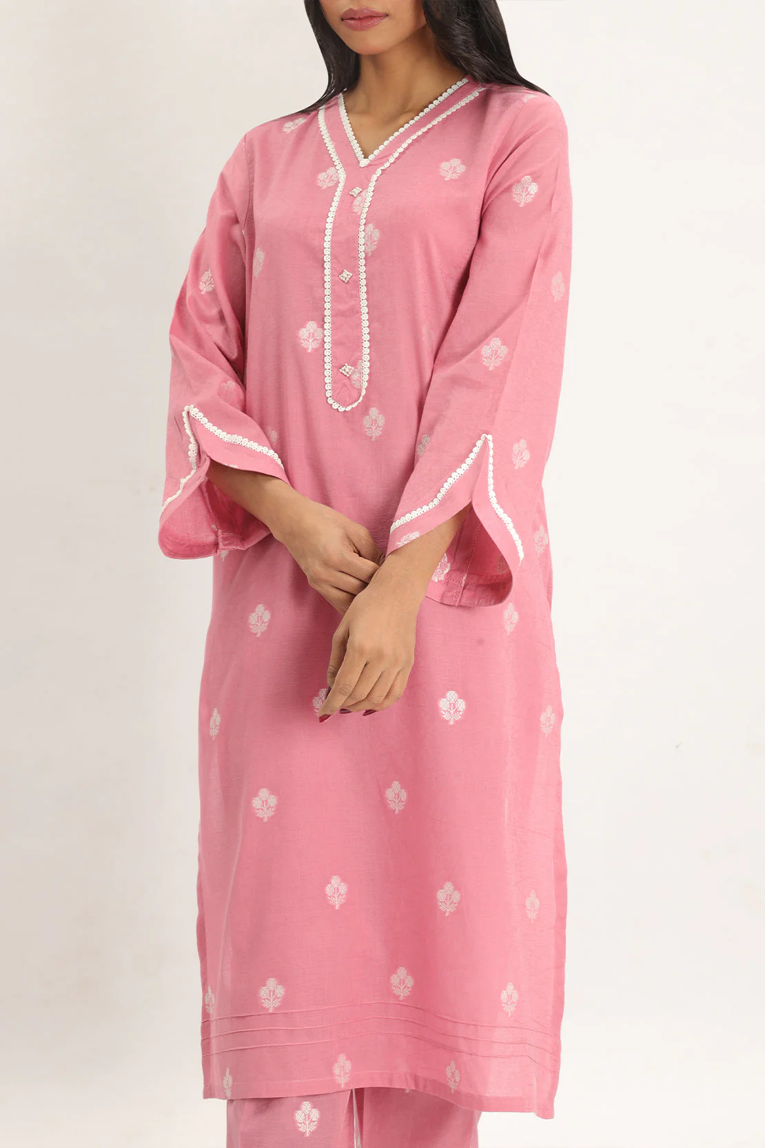 Cotton Jacquard Stitched 2 Piece (Shirt/Trouser) - Image 3