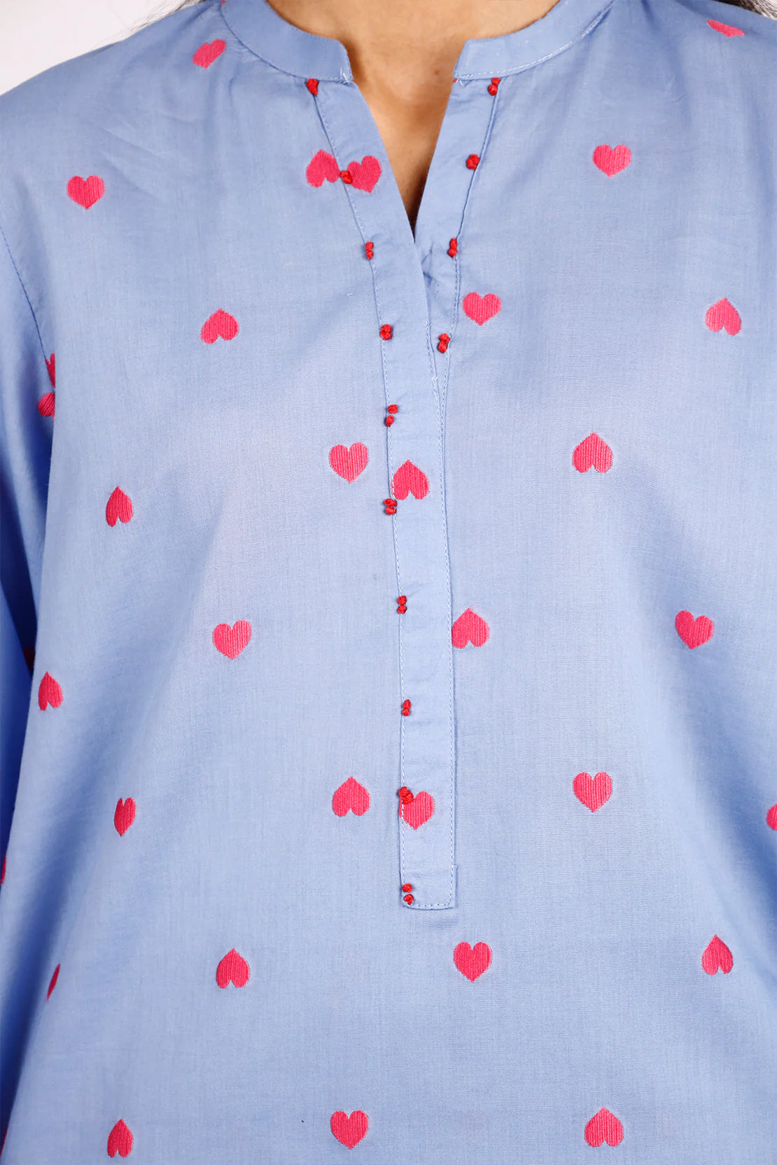 Cotton Jacquard Stitched 2 Piece (Shirt/Trouser) - Image 2