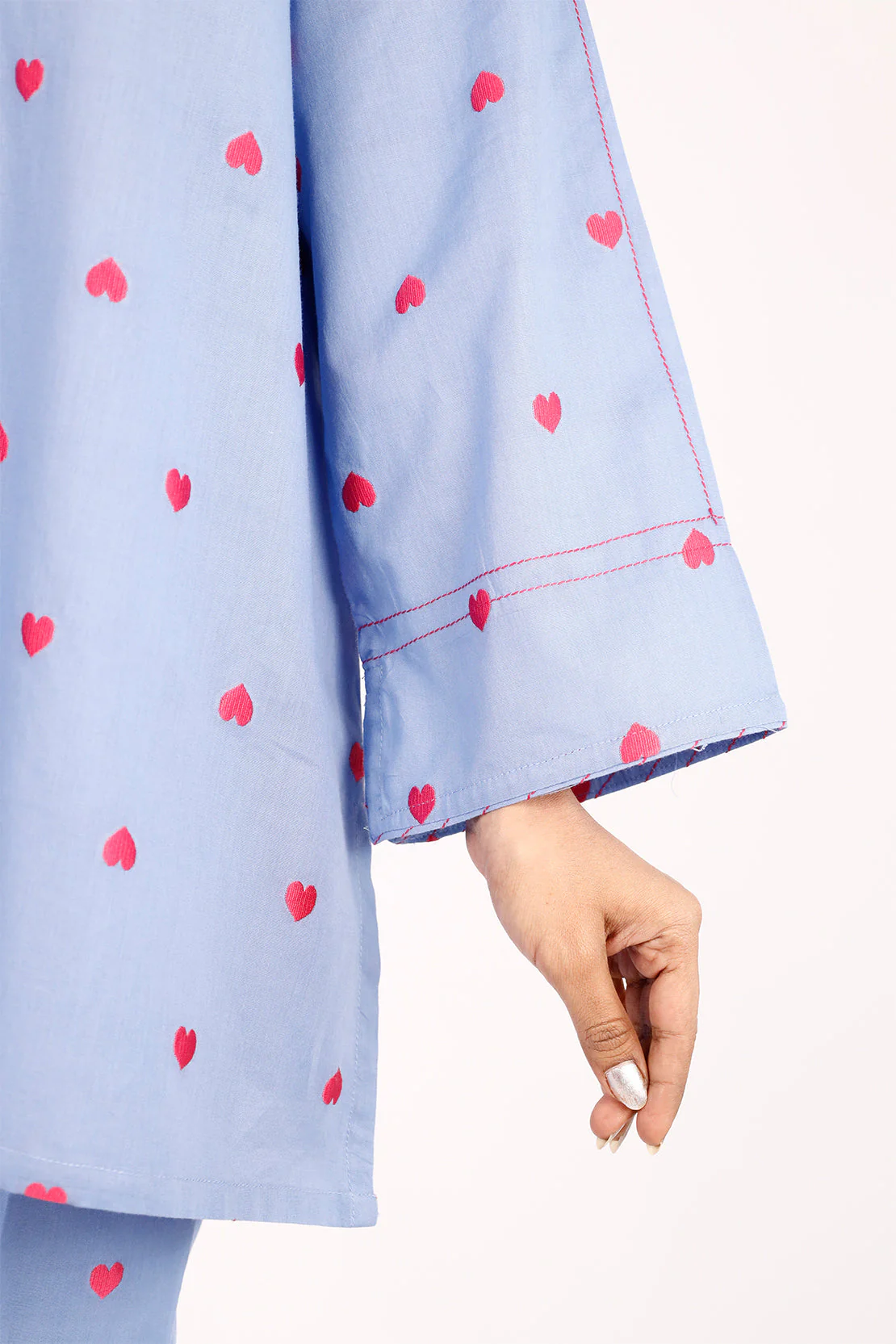Cotton Jacquard Stitched 2 Piece (Shirt/Trouser) - Image 3