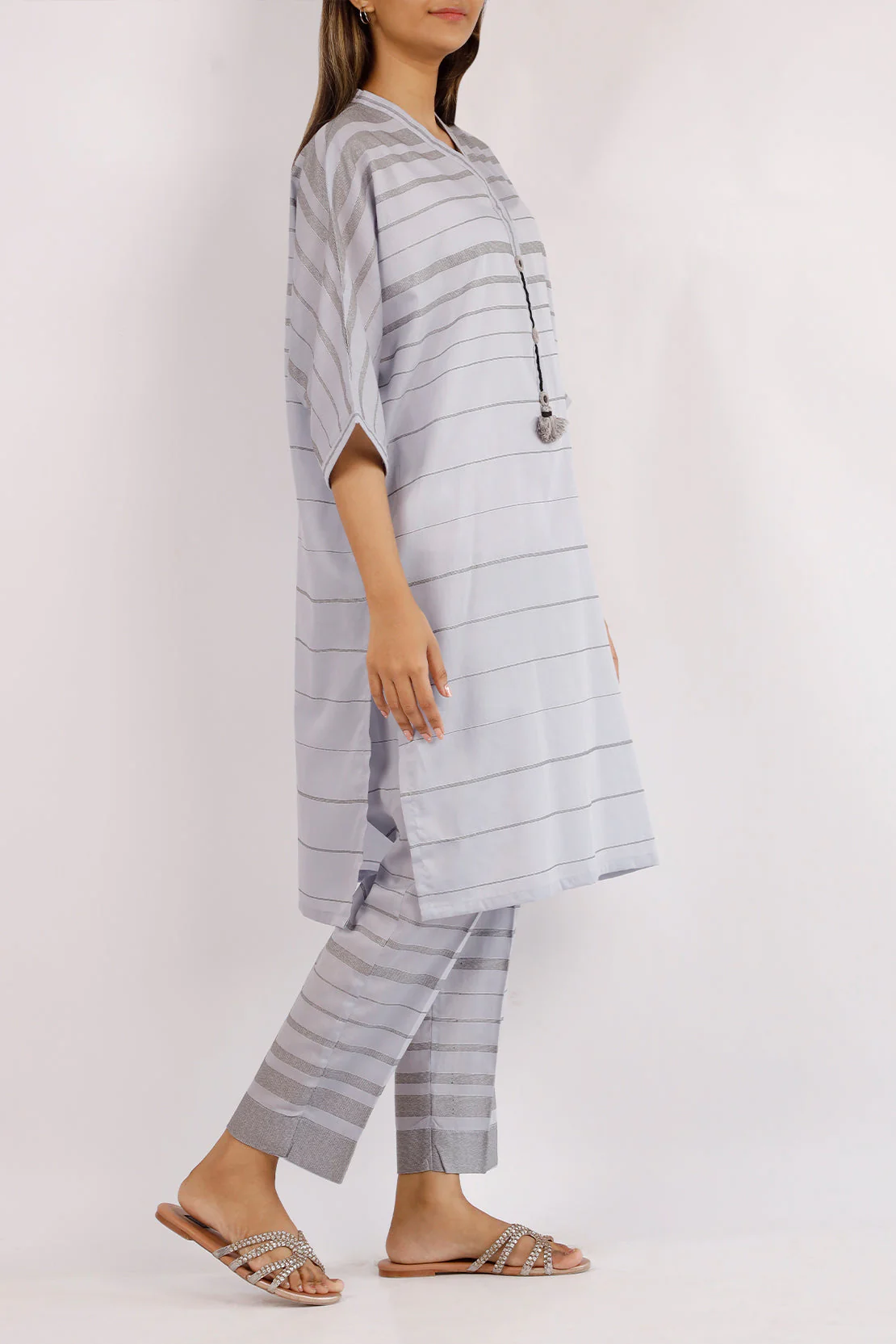 Cotton Jacquard Stitched 2 Piece (Shirt/Trouser) - Image 2