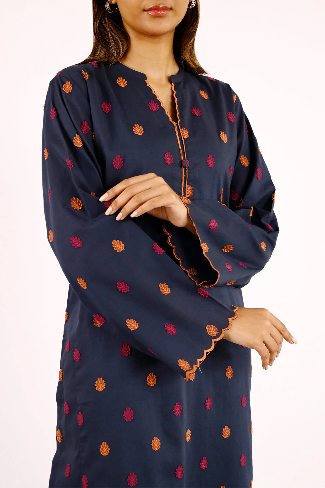 Cotton Jacquard Stitched 2 Piece (Shirt/Trouser) - Image 2
