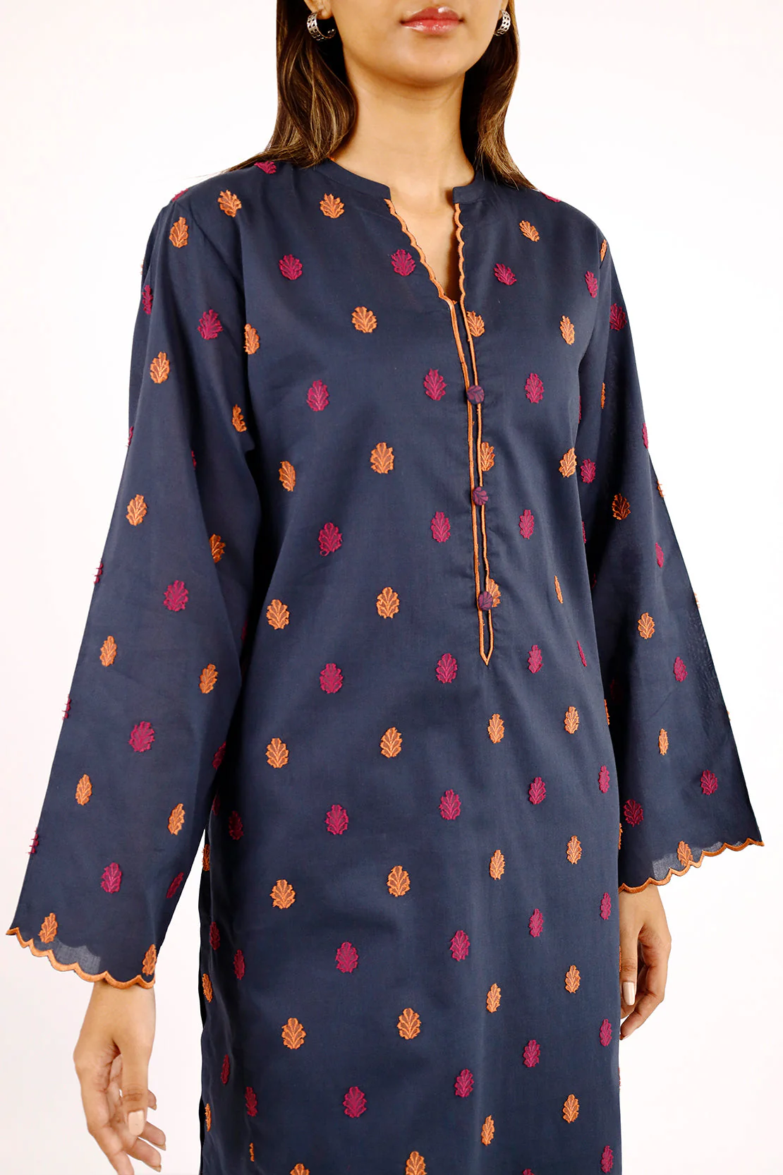 Cotton Jacquard Stitched 2 Piece (Shirt/Trouser) - Image 3