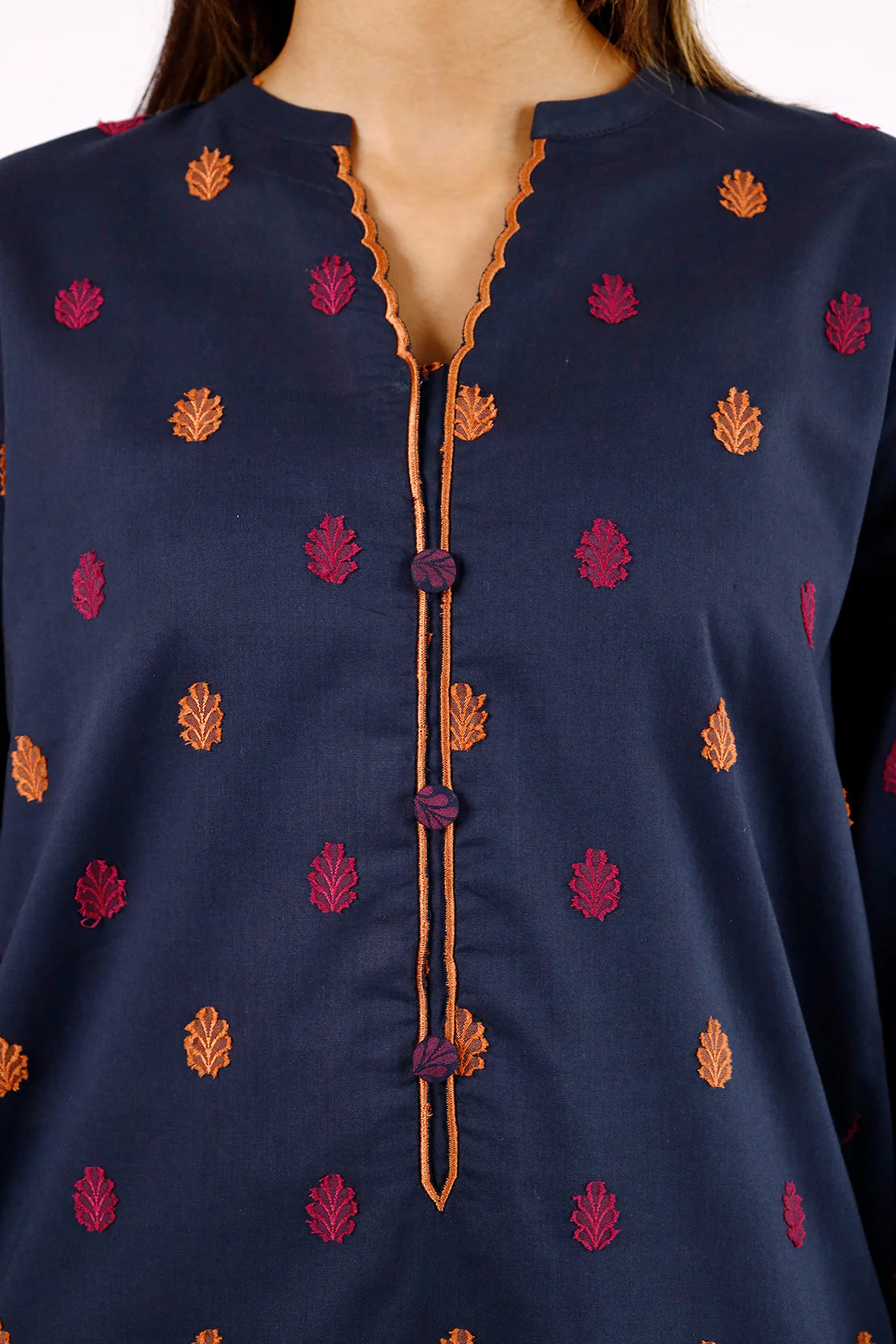 Cotton Jacquard Stitched 2 Piece (Shirt/Trouser) - Image 4