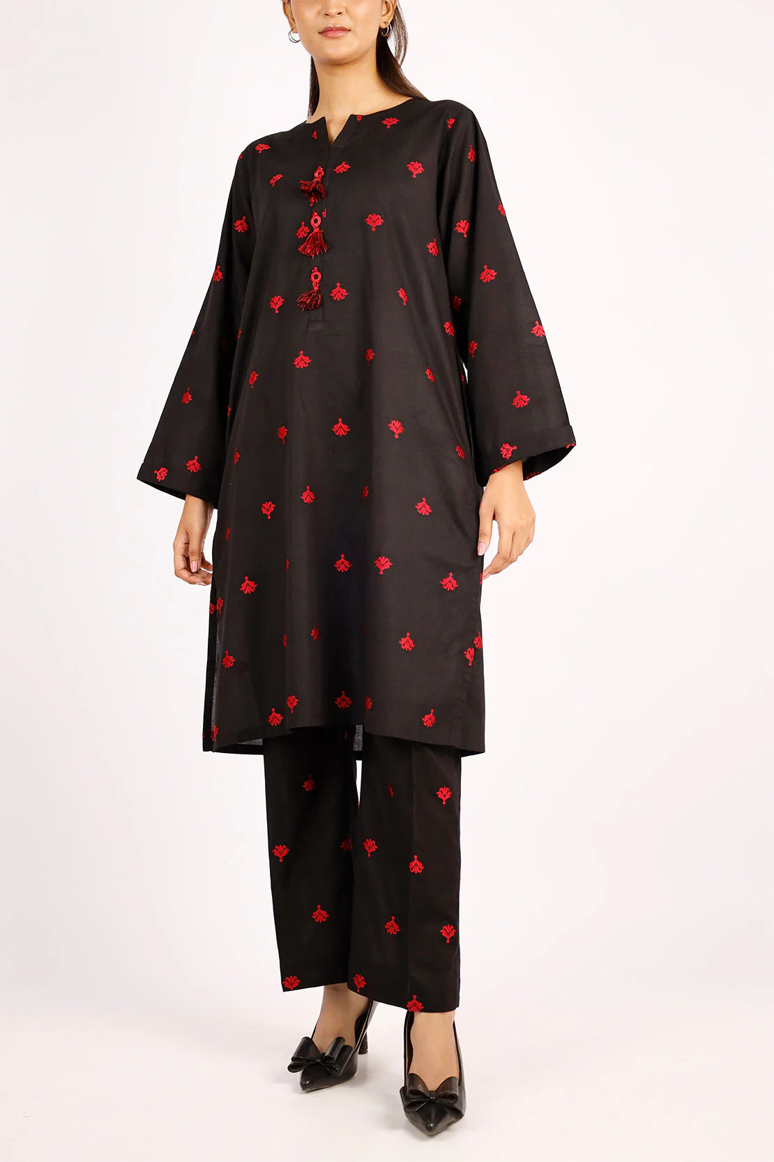 Cotton Jacquard Stitched 2 Piece (Shirt/Trouser) - Image 5