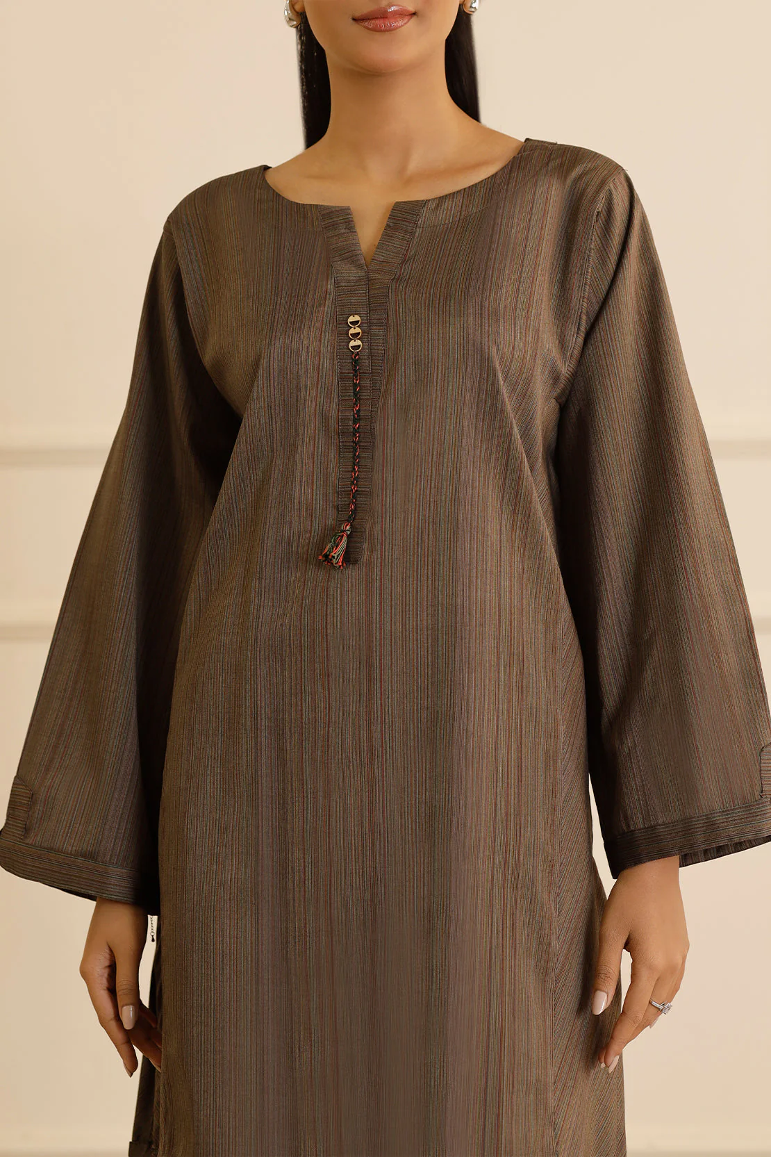 Cotton Jacquard Stitched 2 Piece (Shirt/Trouser) - Image 5