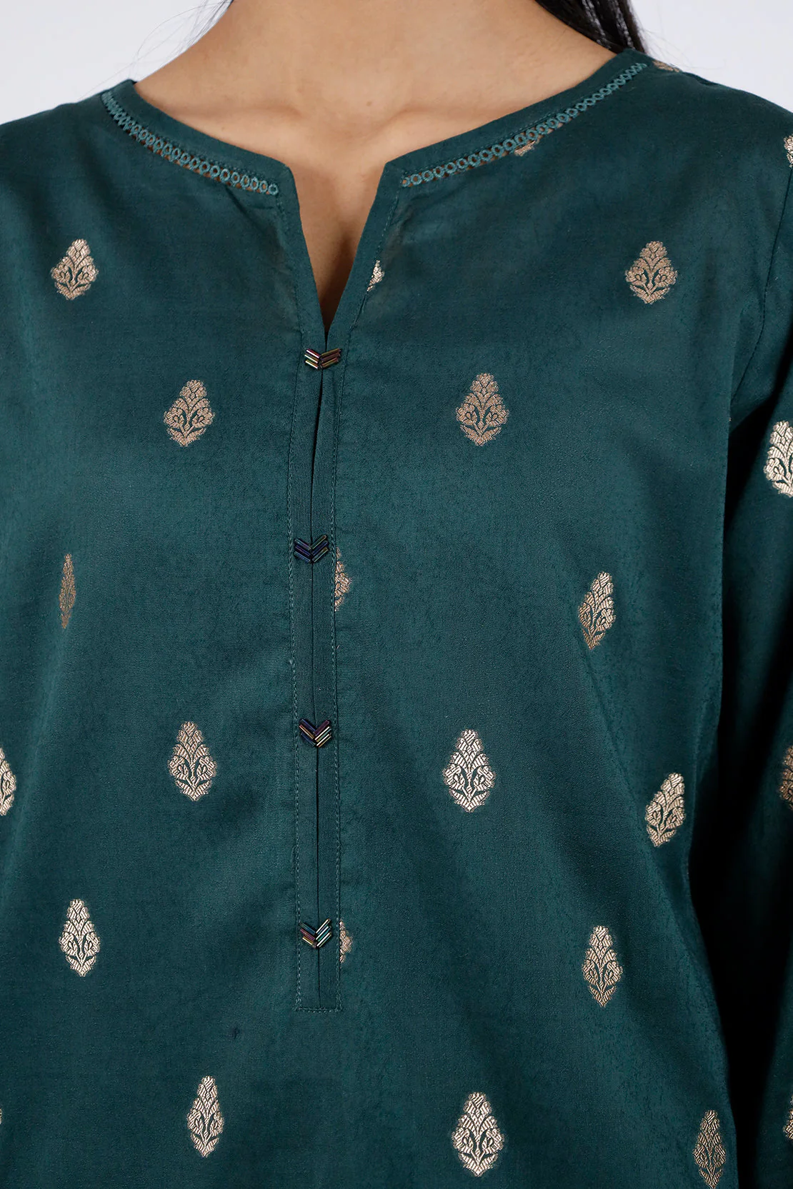 Cotton Jacquard Stitched 2 Piece (Shirt/Trouser) - Image 5